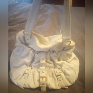 Michael Kors Ivory Leather Handbag